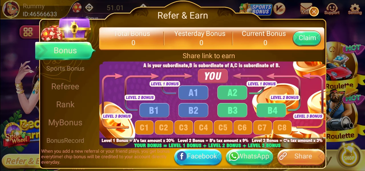 Rummy Mate Refer & Earn